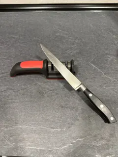 Customer photo of 4 Stage Knife Sharpener, Extra Finishing Pass (3-Stage Version Also Available)