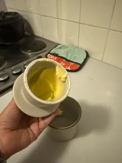 Customer photo of Water-Seal Butter Crock with Lid, Reactive Glaze Ceramic Keeper