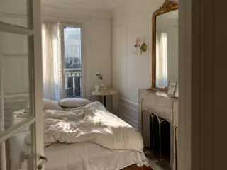 Customer photo of Floral Wall Sconce with Pink Glass Flower and Frosted Shade, Hardwired Wall Lights for Bedroom and Sconces for Living Room