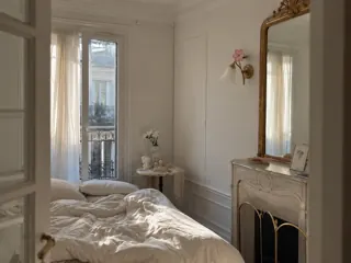 Customer photo of Floral Wall Sconce with Pink Glass Flower and Frosted Shade, Hardwired Wall Lights for Bedroom and Sconces for Living Room