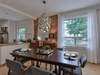 Customer photo of Modern Pendant Light, Chrome Acrylic Spiral, Modern Hanging Light Fixtures for Dining Rooms and Entryways