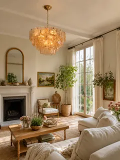 Customer photo of Tiered Glass Chandelier for Dining Rooms, Modern Glass Chandelier with Textured Panels, Contemporary Glass Chandelier in Gold or Silver
