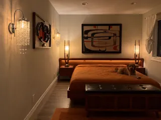 Customer photo of Crystal Wall Sconce Light Fixture, Decorative Wall Sconces, Decorative Wall Lamps, Unique Wall Sconces, Light for Wall Decoration, Chrome Sconces