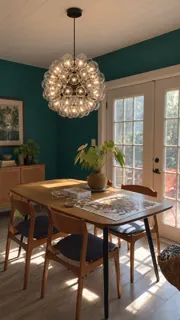 Customer photo of Bubble Glass Chandelier for Dining Rooms: Bubble Chandelier Globes, Glass Globe Chandelier, Glass Globe Hanging Light, Glass Ball Chandelier