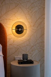 Customer photo of Living Room Wall Sconce Lighting, Smoked Glass Wall Sconce for Bedrooms and Entryways
