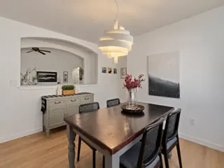 Customer photo of Modern Pendant Light, Sculptural Aluminum 46 x 58 cm Dining and Living Room Pendant Light