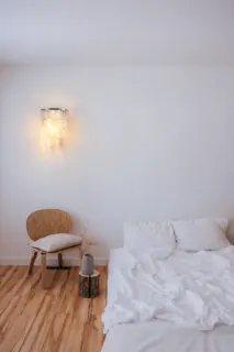 Customer photo of Coastal Wall Sconce Lighting with Capiz Shell Sconce Light, Nautical Wall Lights Indoor, Coastal Sconces Indoor, Beachy Sconces