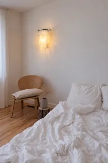 Customer photo of Coastal Wall Sconce Lighting with Capiz Shell Sconce Light, Nautical Wall Lights Indoor, Coastal Sconces Indoor, Beachy Sconces