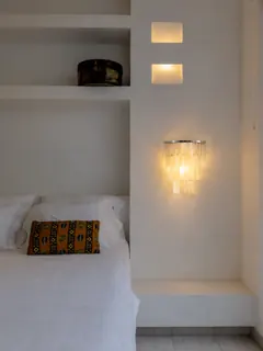 Customer photo of Coastal Wall Sconce Lighting with Capiz Shell Sconce Light, Nautical Wall Lights Indoor, Coastal Sconces Indoor, Beachy Sconces